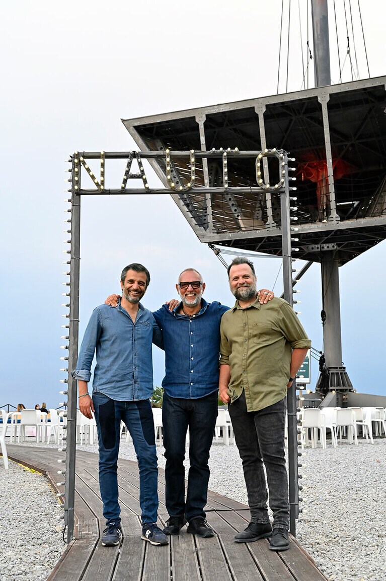 WOW PALERMOの仲良し4人組。左からジョヴァンニさん、ジュゼッペさん、ティッツィアーノルさん（この日は残念ながらファビオさんは不在）。