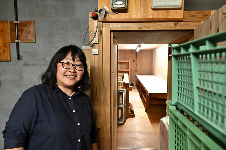 杜氏の向井久仁子さん。明るく大らかな人柄でファンも多い。