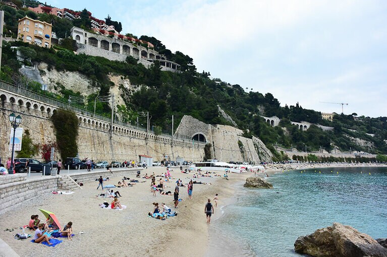 町はずれの北側にビーチもあります。