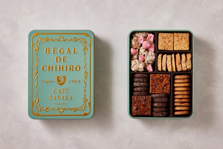 レガル（REGAL）は美味しいごちそうという意味。レガル・ド・チヒロ シュクレ缶 5,238円。