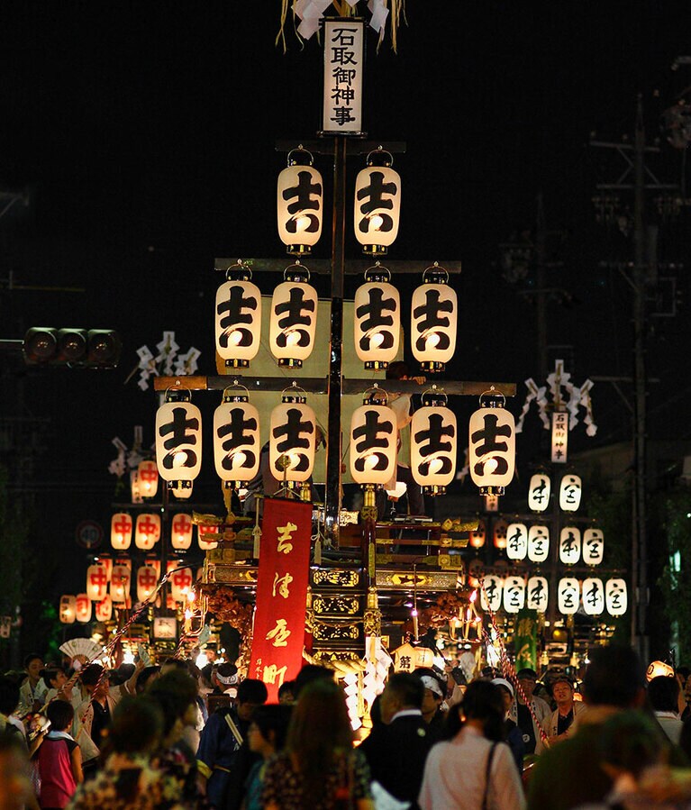 石取祭り　28回観光ポスター賞　祭車勢揃い　伊藤憲二