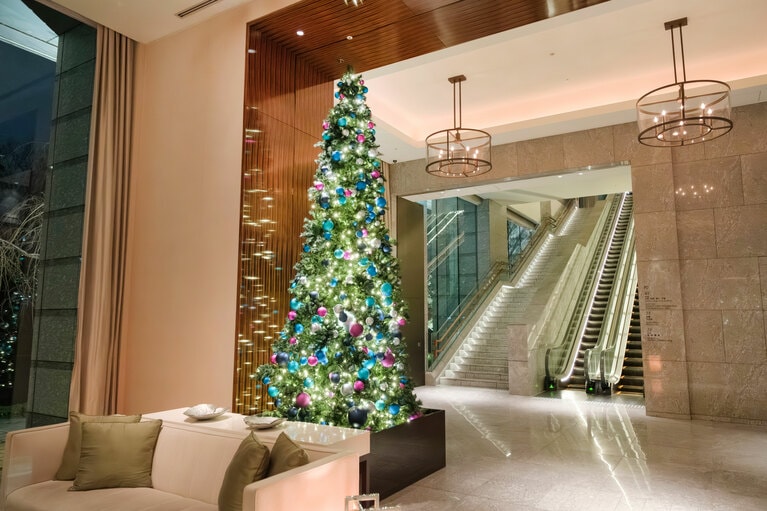 ロビーのツリー。