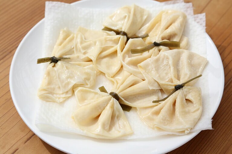 熱湯で戻した状態。