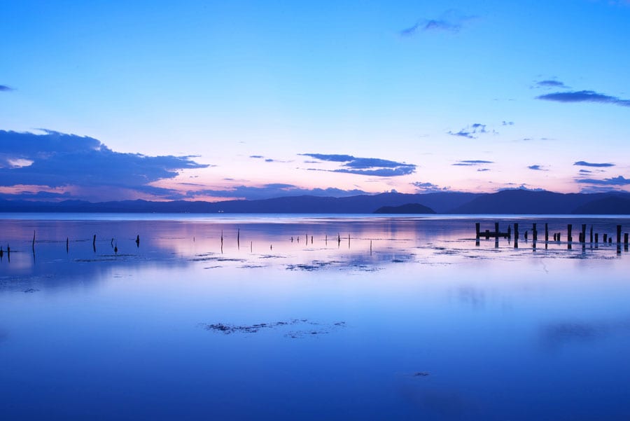 一度は訪れたいスポットの一つ「琵琶湖」。国の重要文化的景観にも選ばれている。