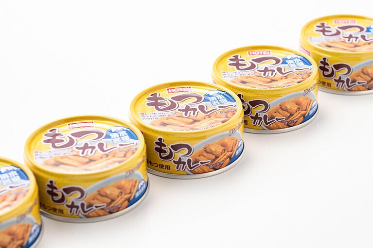 ホテイフーズコーポレーション「もつカレー」各248円(85g)／静岡県