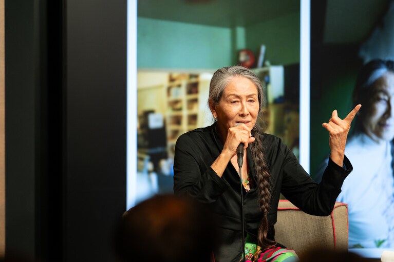 代官山 蔦屋書店で行われた浅野順子さんと近田春夫さんトークイベントにて。