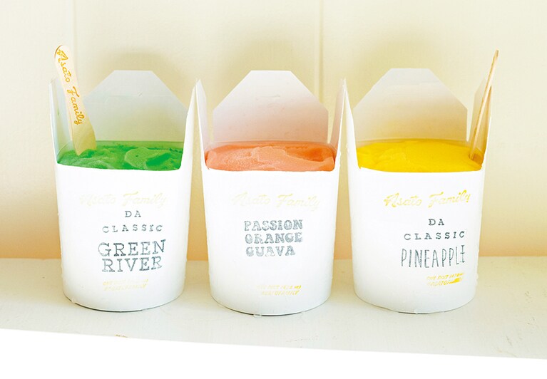 【Asato Family Shop(アサト・ファミリー・ショップ)】シャーベット 各6.99ドル。