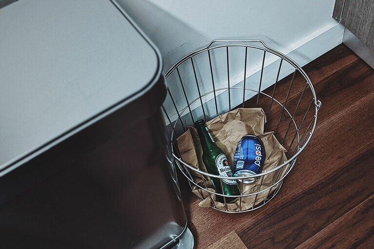 最初からゴミが増えないよう工夫。