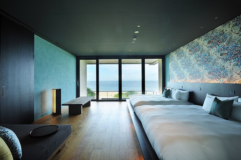 客室にはさまざまなタイプがあるが、どれも居心地最高。こちらは「ハル」。