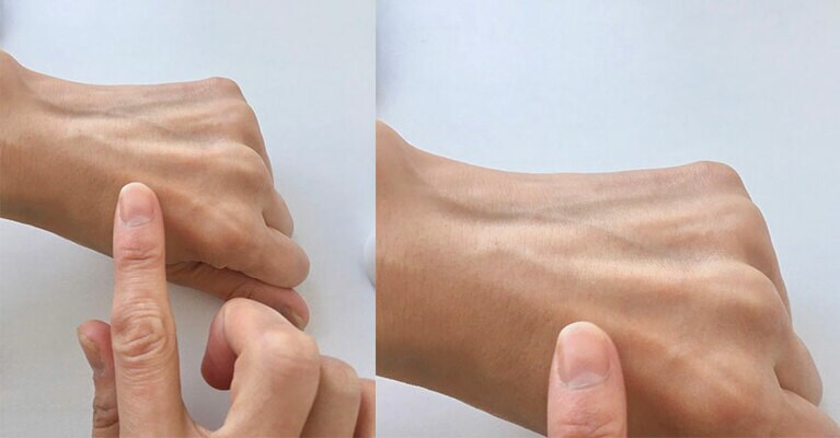 肌なじみがよく、さっと吸収されます。