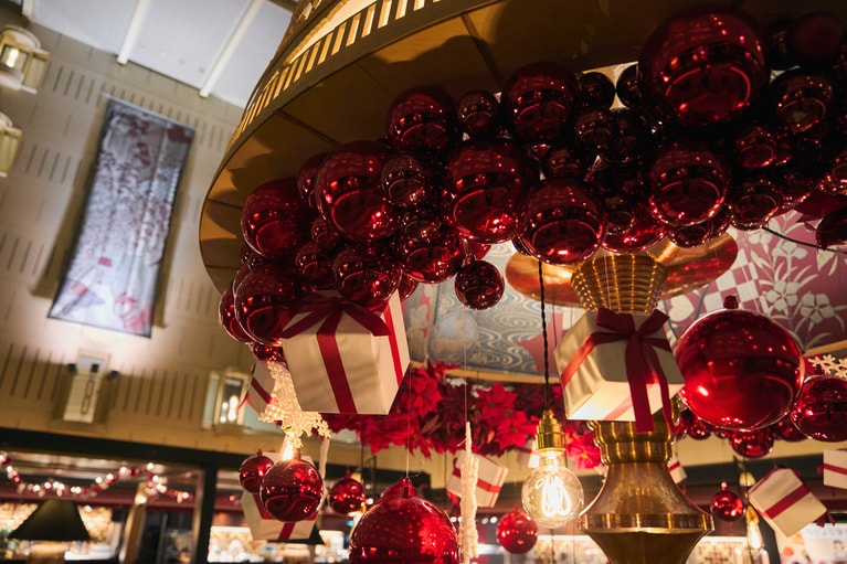 オーナメントがふんだんに。