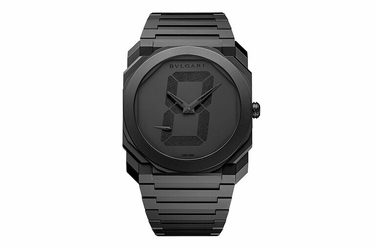 「ブルガリ オクト フィニッシモ宮島達男 日本限定モデル」ウォッチ。セラミック 2,211,000円。
