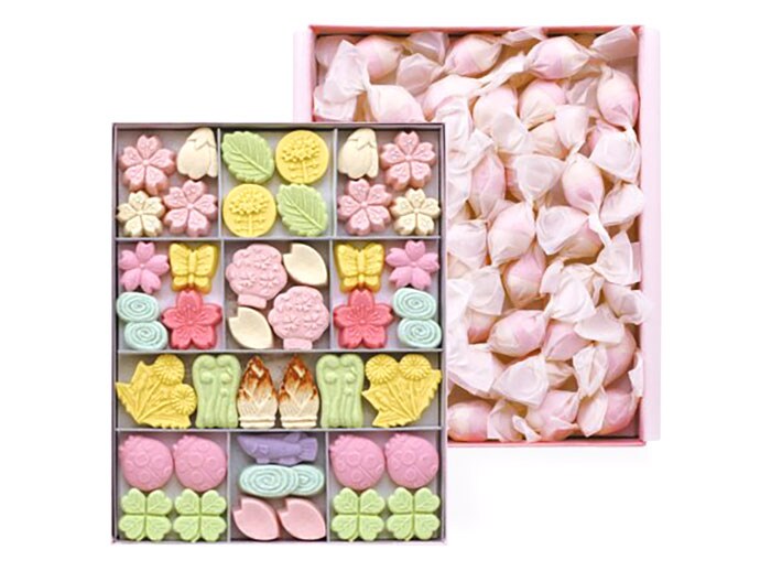 華やかな見た目と和三盆のやさしい口どけ。