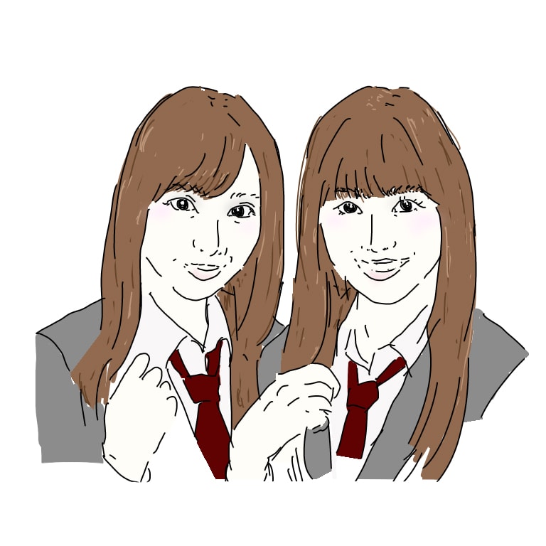 AKBに代表される、アイドルのようにコテで巻いて流す分厚い前髪。