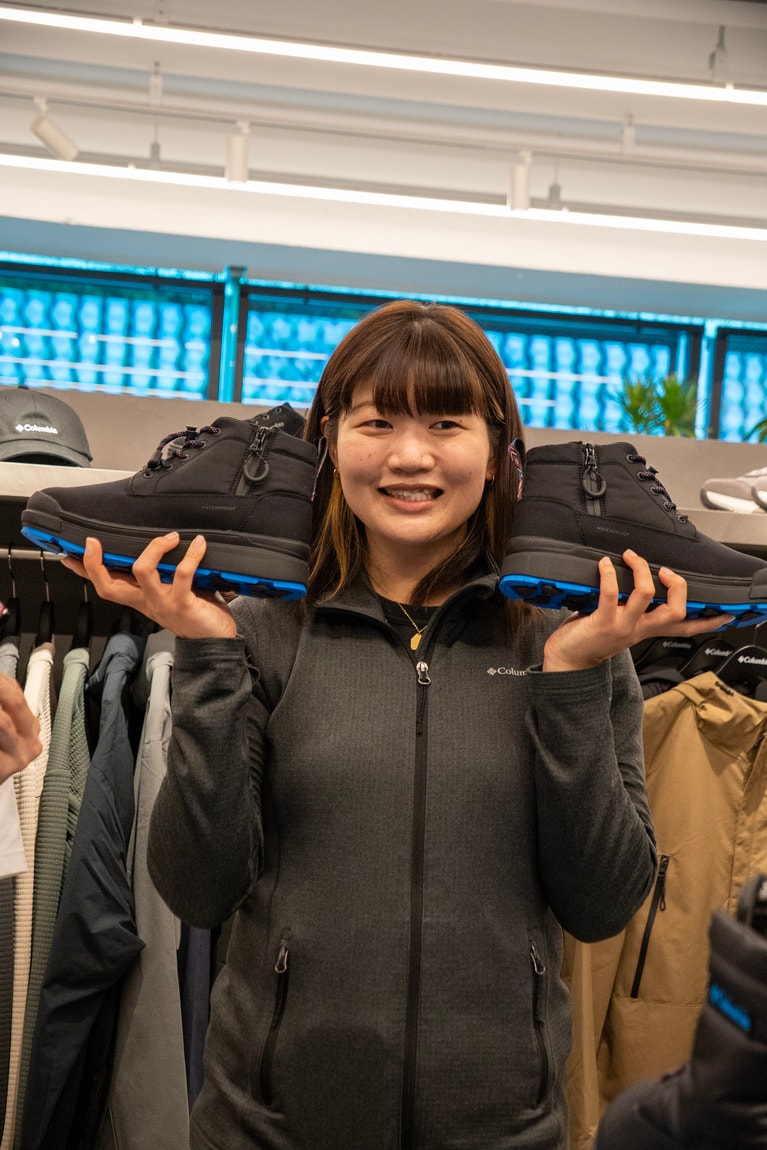 東京・原宿の旗艦店COLUMBIA TOKYO FLAGSHIPで開かれたイベントの様子。