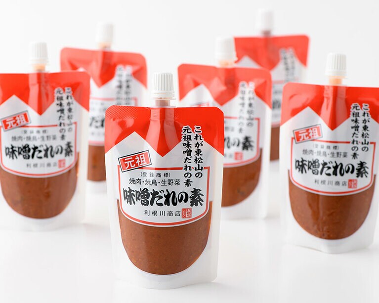 【埼玉県】利根川商店の「元祖みそだれの素(スタウトパック)」各380円(各130g)。