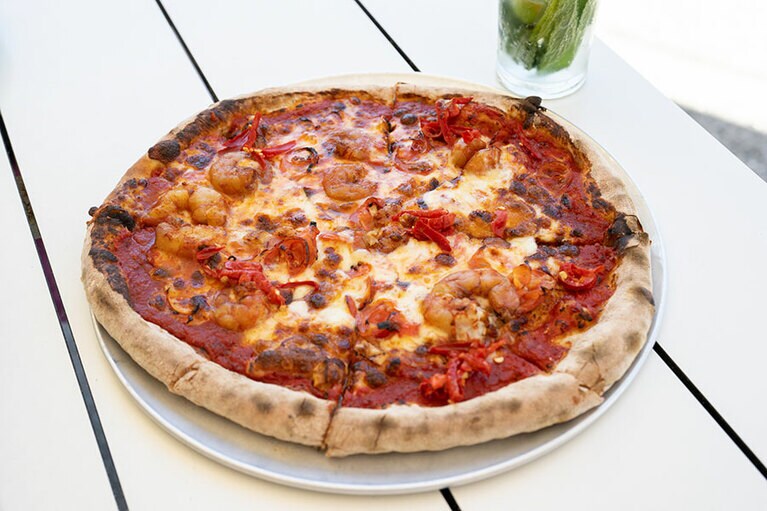 アツアツのピザがおいしい！