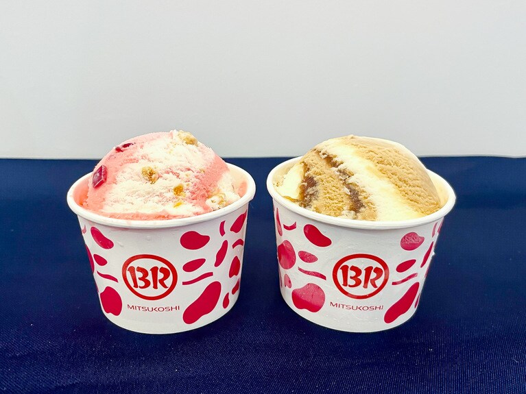 左：＜ティール／teal＞監修 華やぐミックスベリー、右：＜榮太樓總本鋪＞＜にんべん＞黒みつ入り 日本橋のみたらし。