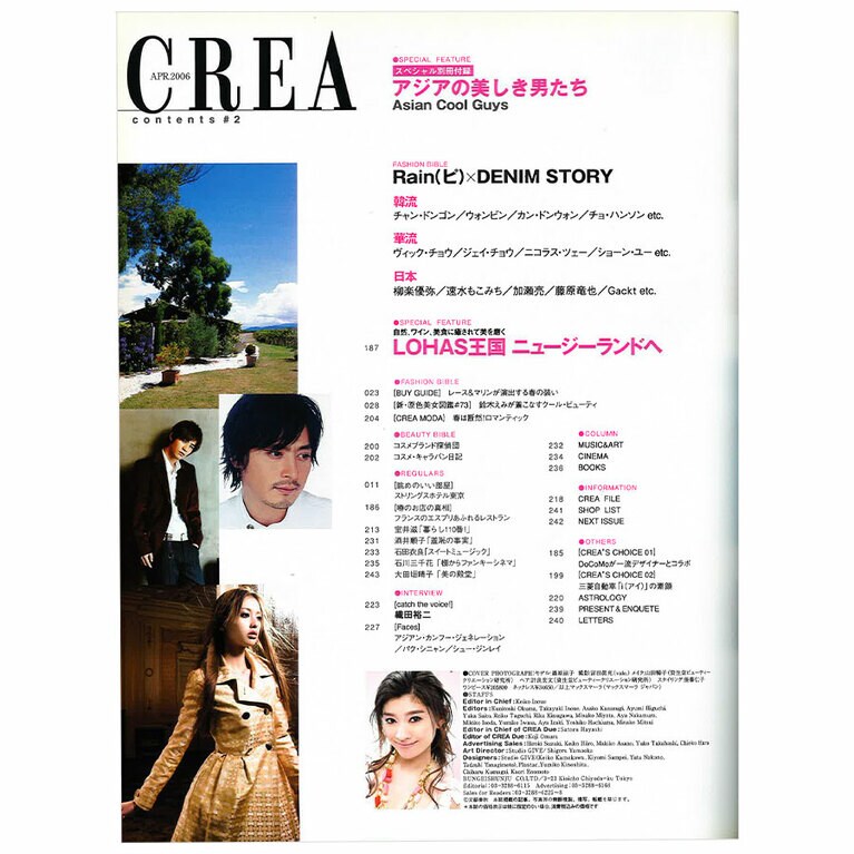 2006年4月号目次。
