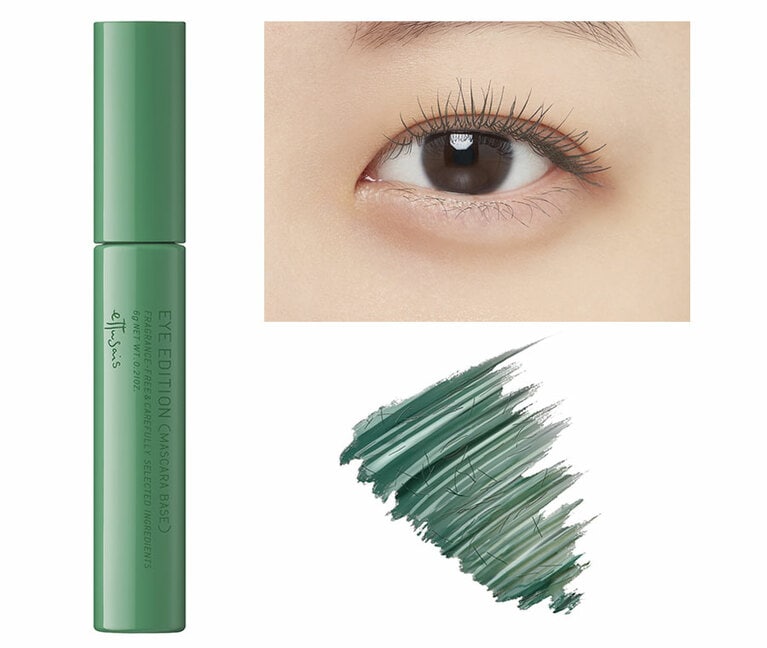 グリーンパールを配合。透明感と、ちょっとだけクセを感じさせるお洒落なカラー。アイエディション(マスカラベース) LE 04 ナイトグリーン 1,650円(限定発売中)／エテュセ