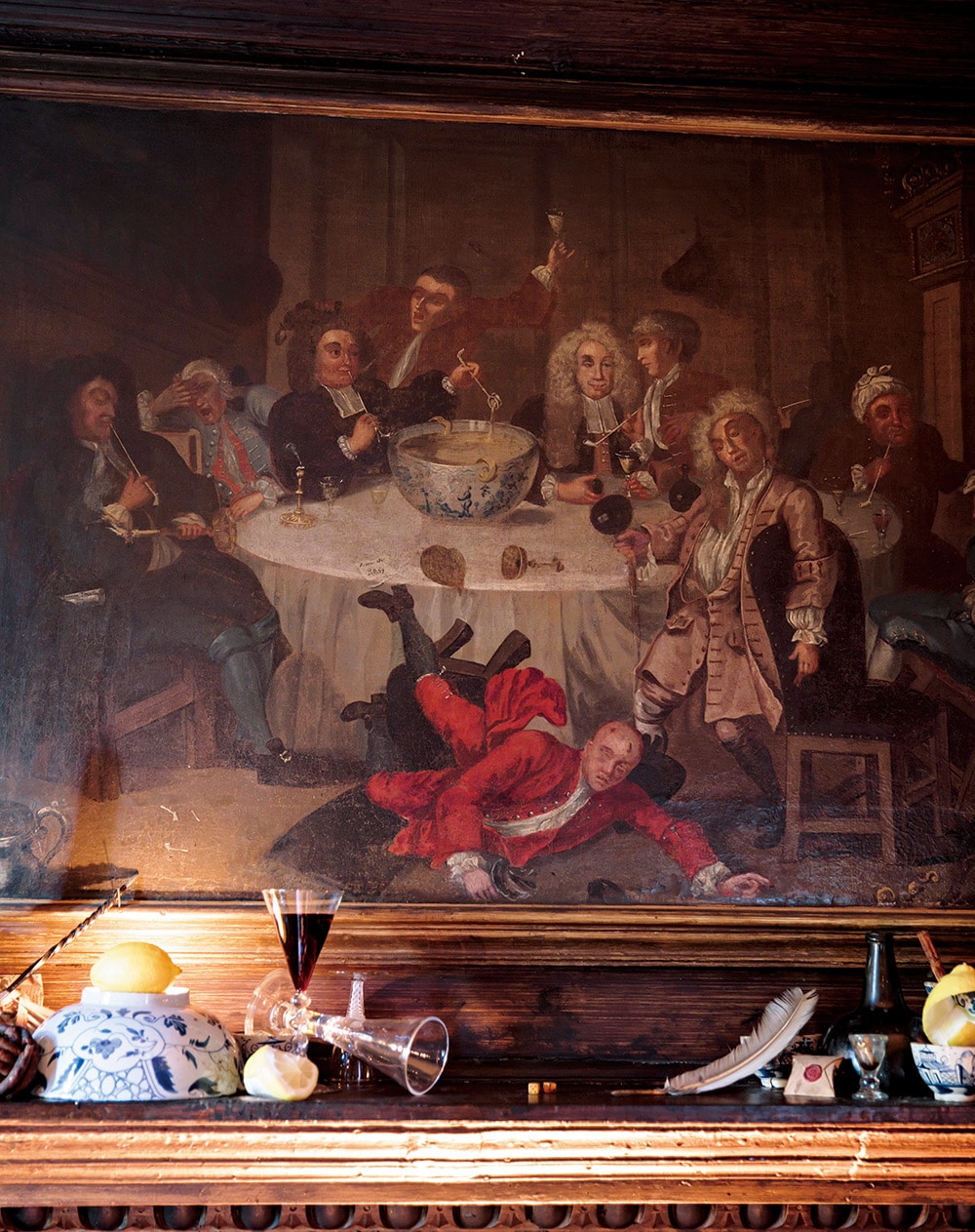 18世紀の男達の放蕩ぶりを描いたホガースの作品。