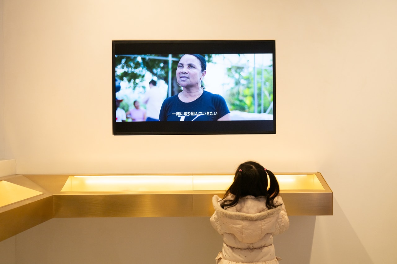 店内ではカカオについての展示があり好評。