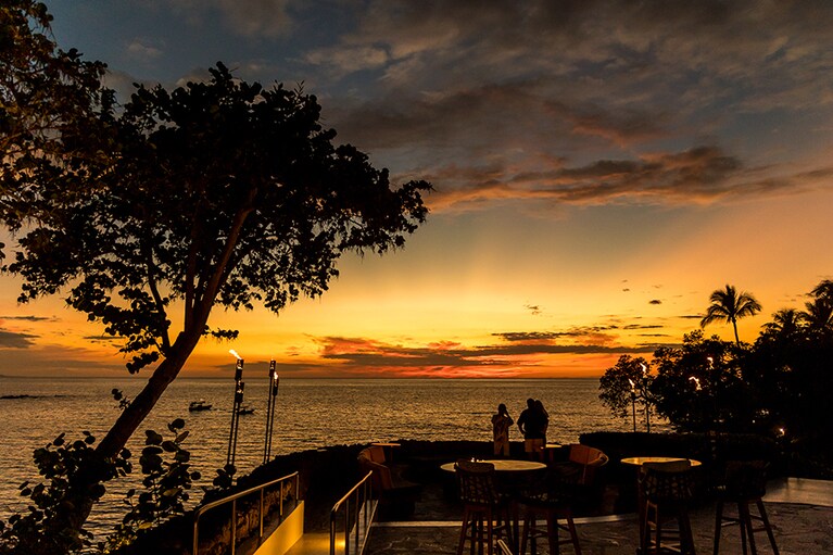 美しいサンセット。