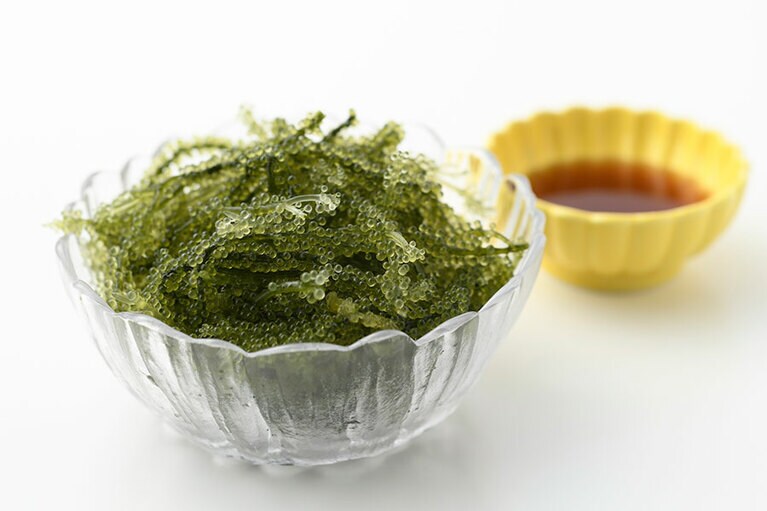 海ぶどう 1,100円(60g×3パック、税込)／海ぶどう専門店 みき屋