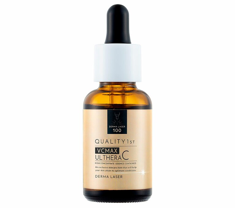アスコルビルグルコシド、アスコルビン酸、パルミチン酸アスコルビルリン酸3Na、リン酸アスコルビルMgの4種の高濃度ビタミンC、ナイアシンアミド25％を、酵母エキス（ガラクトミセス培養液）に溶かし込み、配合した美容液。毛穴の悩みはもちろん、ニキビや吹き出物、くすみなどにも効果を感じる人続出。ダーマレーザー ウルセラC 30ml 2,200円／クオリティーファースト