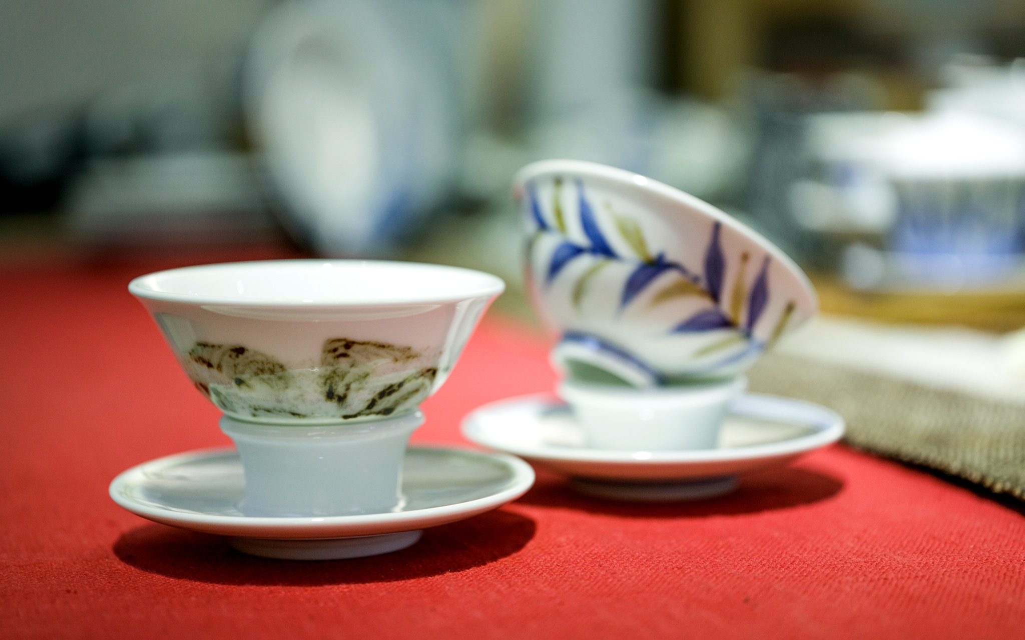 中国茶器 カップ＆ソーサー 景徳鎮 - 食器