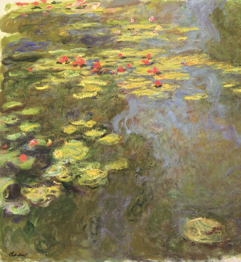 クロード・モネ《睡蓮の池》1917-1919 年頃 油彩／カンヴァス マルモッタン・モネ美術館、パリ © musée Marmottan Monet 