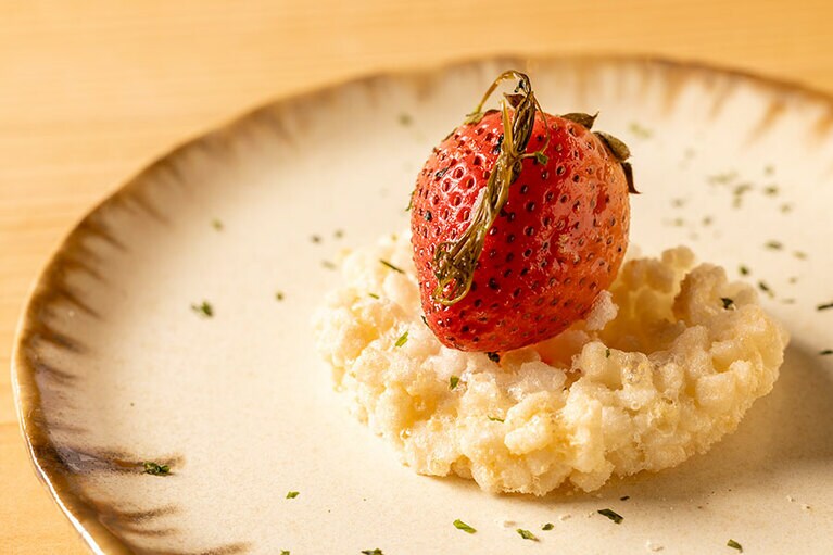 デザートから。