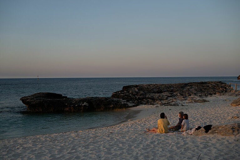 美しいビーチ。