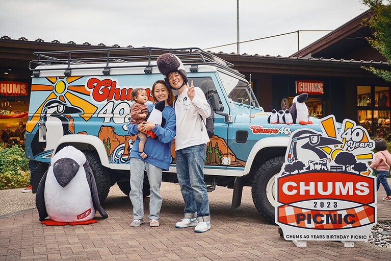 40周年記念フォトスポット。他のフォトスポットもいたるところに点在。