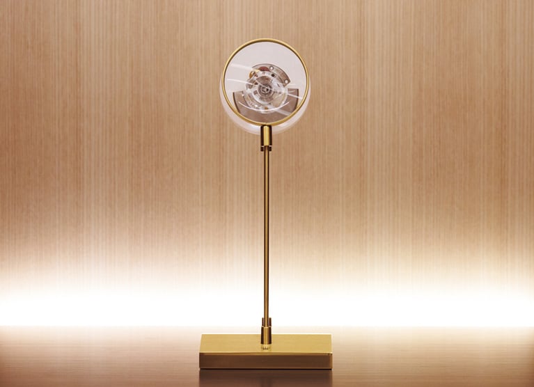 国内初のムーブメントを展示する地下1階。