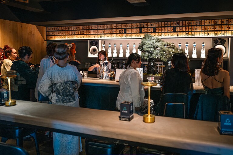 ワールド京都でのアフターパーティーの様子。