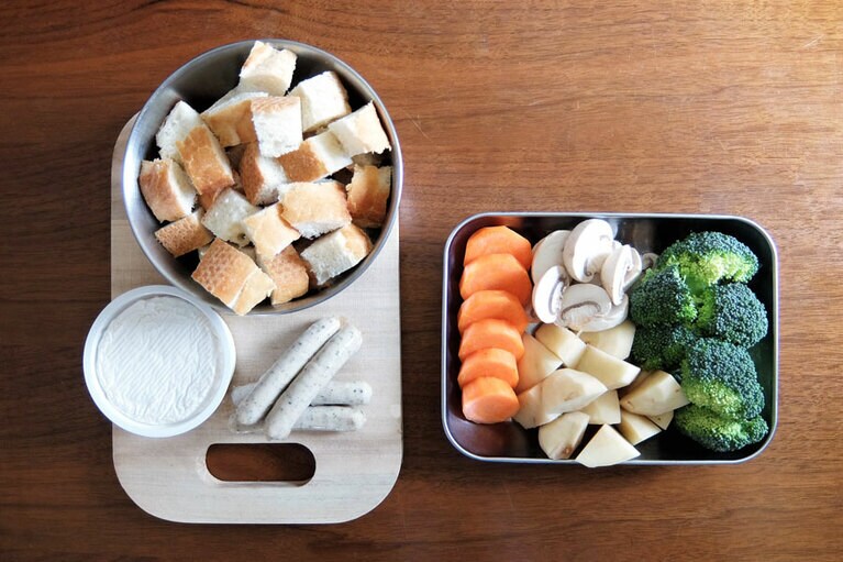 食材は彩の良さも考えて用意すると、出来上がった際の感動がまた違います。