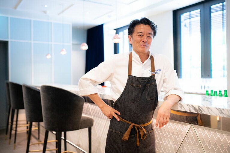 植竹隆政シェフ。