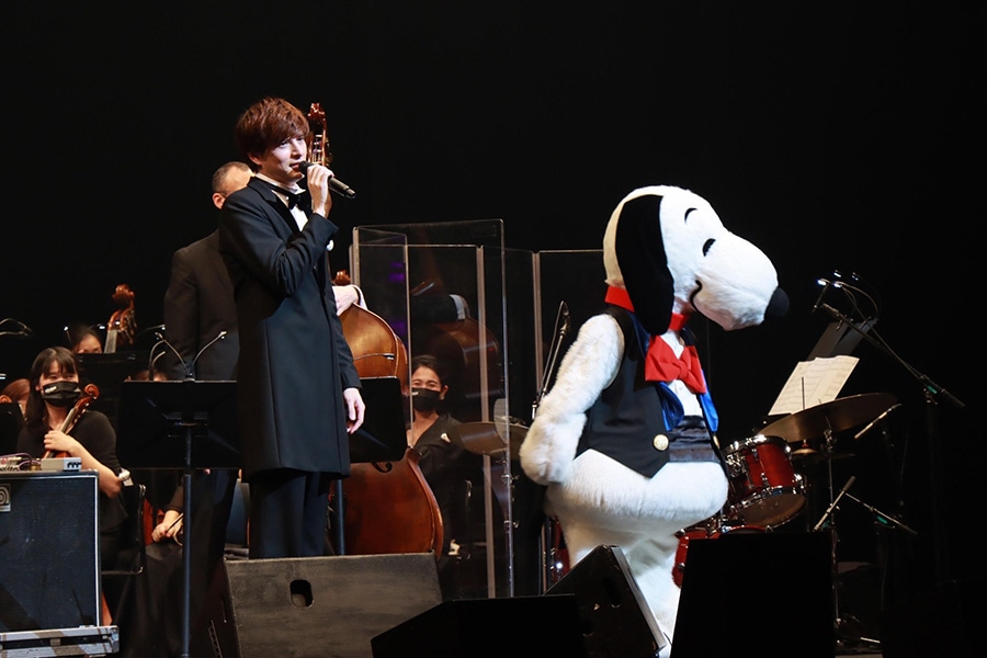 一昨年のSNOOPYのコンサートの様子。SNOOPYもステージに登場した。（2021年12月16日（木） Bunkamura オーチャードホールにて）