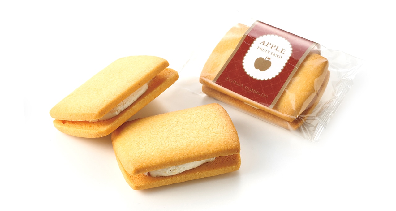 パティスリー銀座千疋屋「銀座フルーツサンド（りんご）」4個入り 1,250円 賞味期限：1カ月以上。