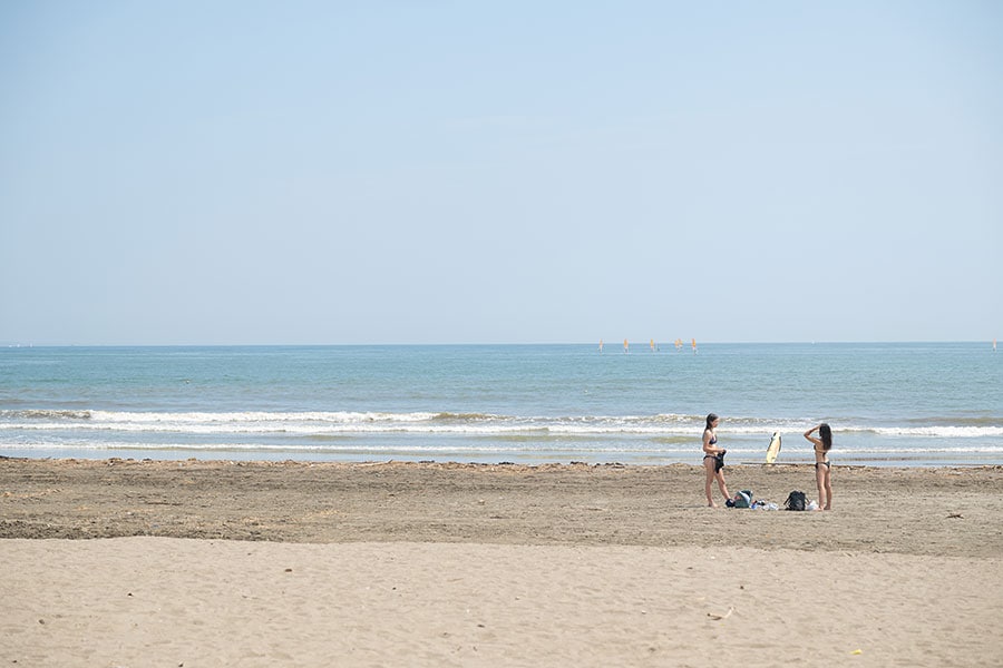 海が気持ちいい！