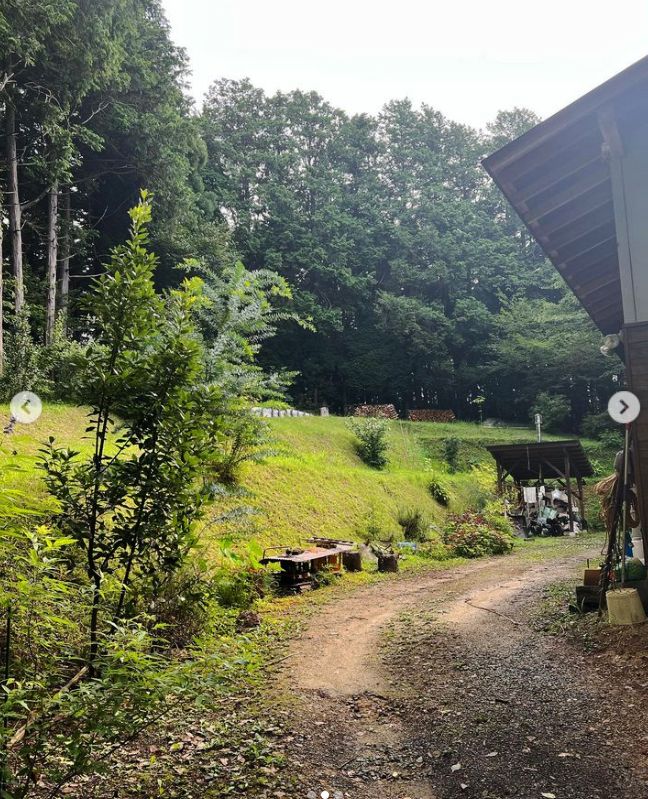 栃木の山中にポツンとある井上咲楽さんの実家周辺の風景(井上咲楽さんのInstagramより)