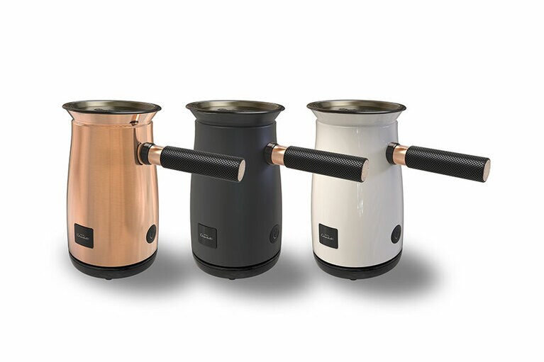 ベルべタイザー［W218.5mm×D119mm×H202.2mm］10,000円(税込)。カラーは右からホワイト、チャコール、コッパ―。