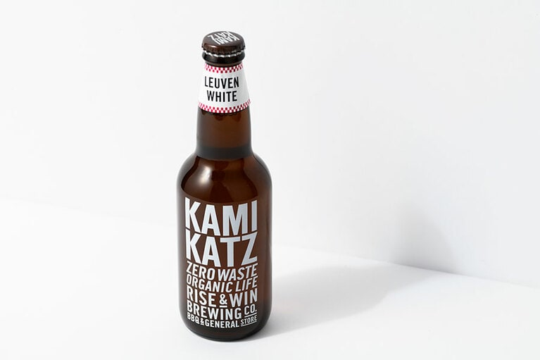 【徳島県】RISE & WIN Brewing CO.　BBQ & General Storeの「KAMIKATZ LEUVEN WHITE」ルーヴェンホワイト 600円(330ml)。