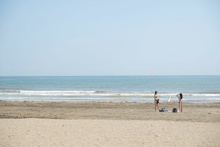 海が気持ちいい！
