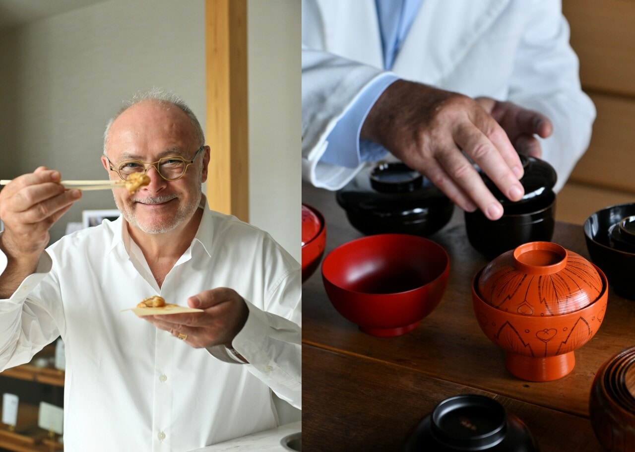 「ジャン＝ポール・エヴァンさんと贈りもの　福井、手仕事と出合う旅」企画より。撮影：長谷川潤