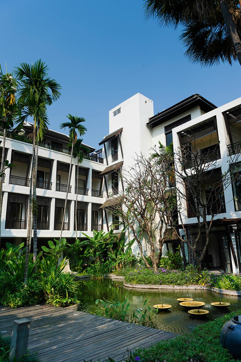 この施設のルーツは医療機関。スパ棟はかつて病院として使用されていた。