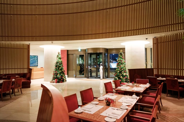 ザ・ペニンシュラ東京のクリスマスツリー。