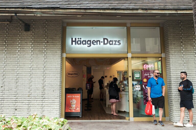 Häagen-Dazs Sheraton Princess Kaiulani（ハーゲンダッツ シェラトン プリンセス カイウラニ店）。