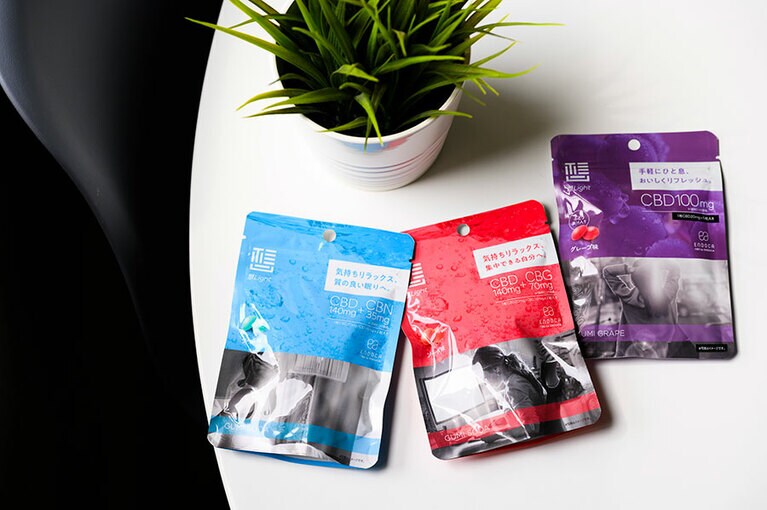 「想」LightシリーズのCBD入りグミ。